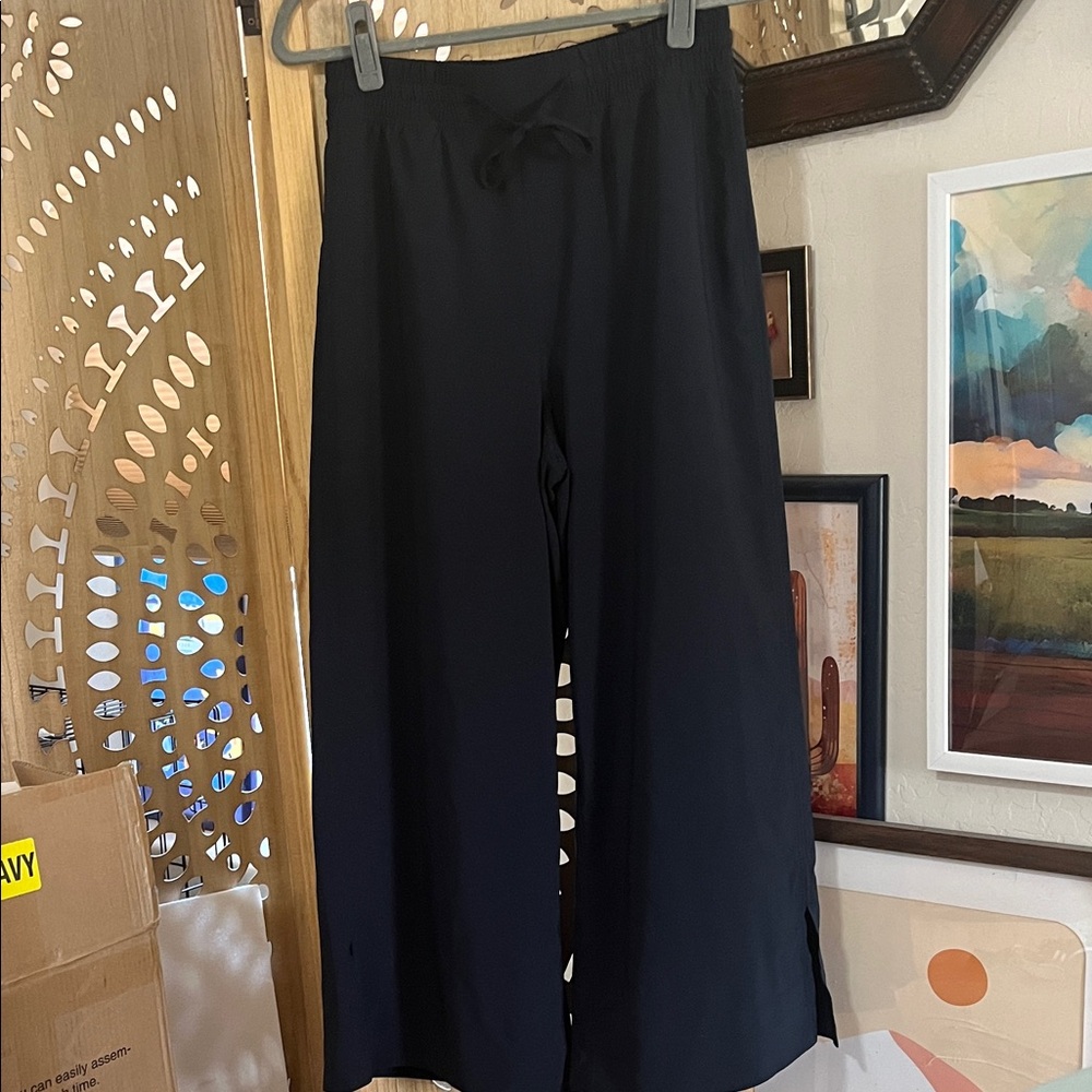 CRZ YOGA Navy Wide-Leg Pants